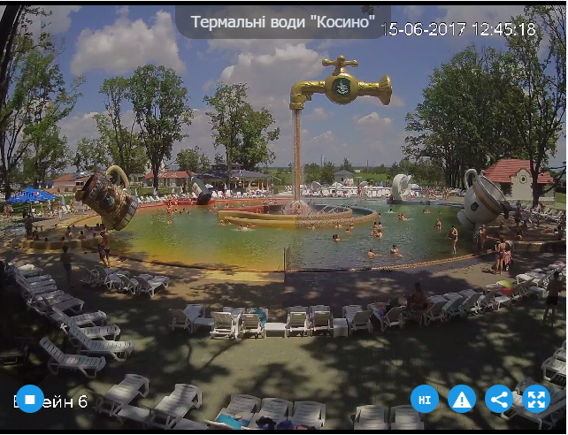 Термальний басейн в селищі Косонь в місті Берегово можна подивитись онлайн(Трансляція)