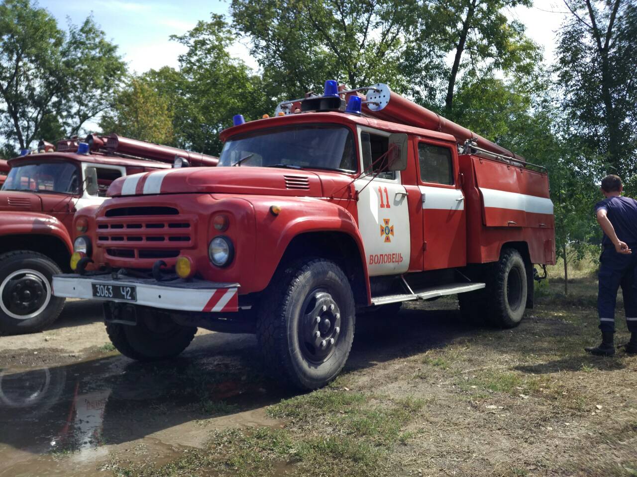 У Хусті змагалися водії пожежних автомобілів