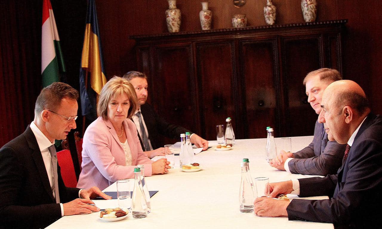 «Так зустрічаються брати»: Вадим Рабінович провів переговори з міністром закордонних справ Угорщини Петером Сіярто (ФОТО)