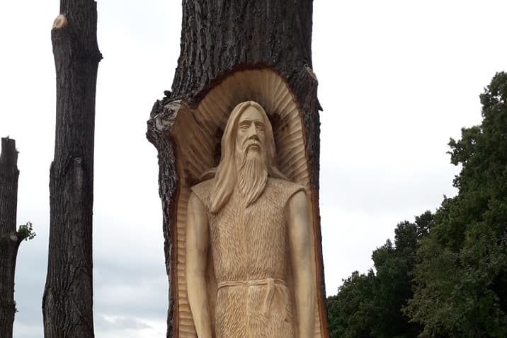 Його витвори прикрашають вулиці Будапешта та Закарпаття: на Берегівщині, місцевий різьбяр вирізає скульптури в деревах (ФОТО)