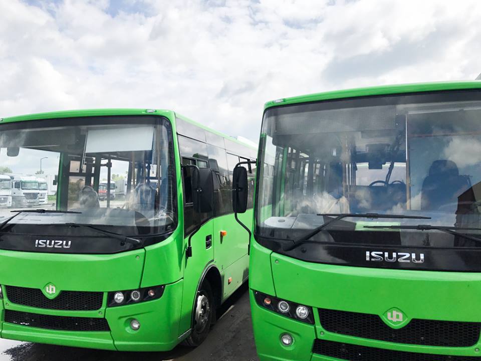 В Мукачево доставили нові автобуси