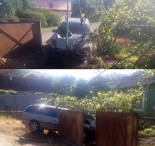 На Мукачівщині нетверезий водій протаранив паркан