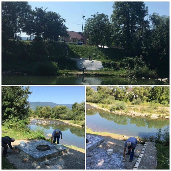 Триває поточний ремонт автоматизованої станції в м.Свалява на річці Латориця