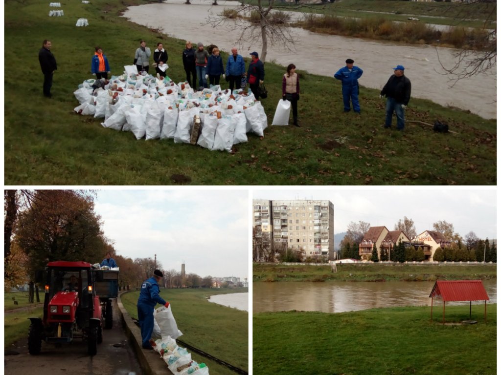 Мукачівські водники розчистили "паводкове" сміття