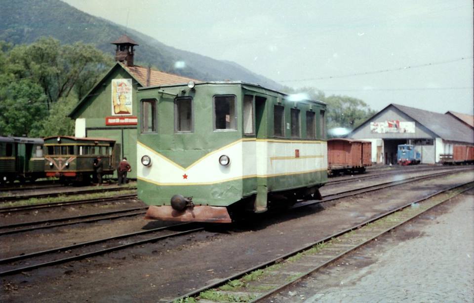 Станція вузькоколійки в Усть-Чорній, 1982 р.