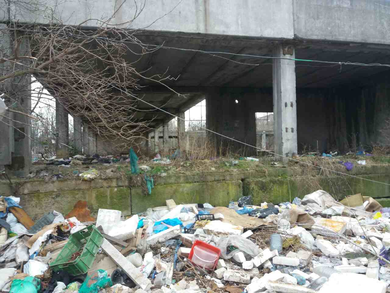 Ужгородський ринок «Білочка» у сміттєвому полоні (фото)