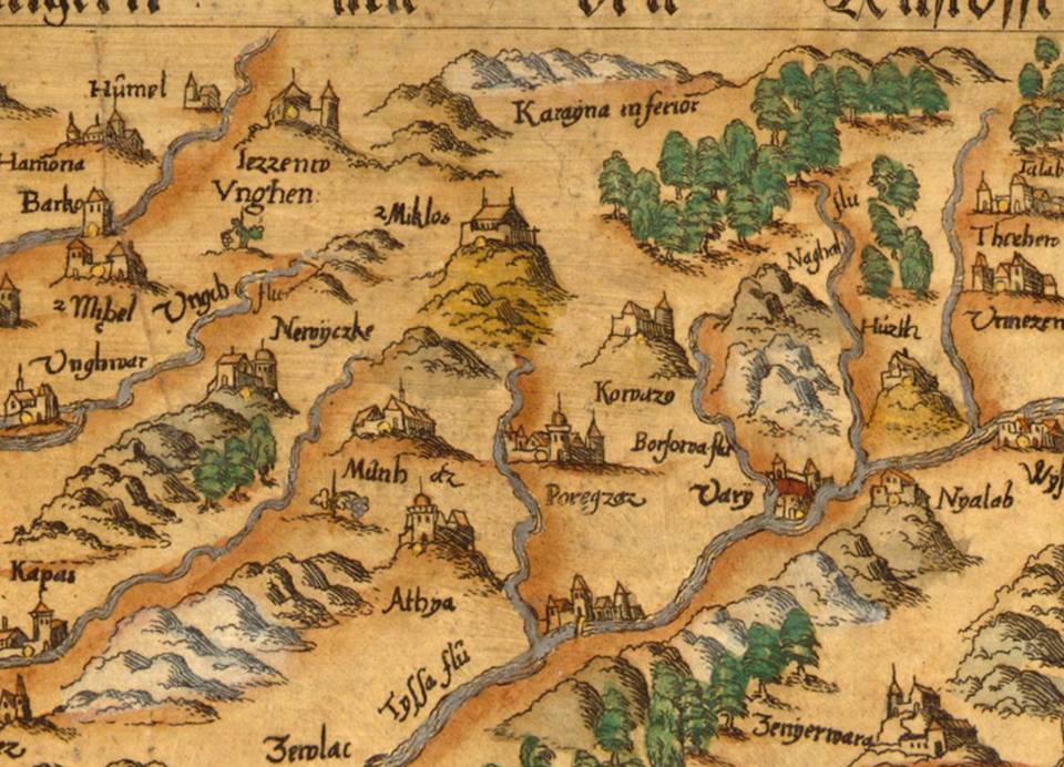 У мережі оприлюднили мапу, де зображується Хустський замок