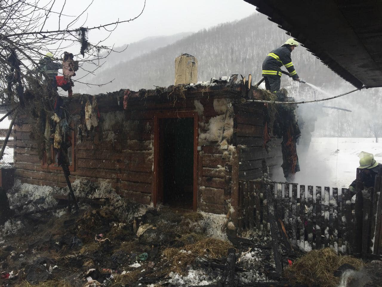 Закарпатська область: упродовж доби вогнеборці ліквідували 4 пожежі в надвірних спорудах (Фото)