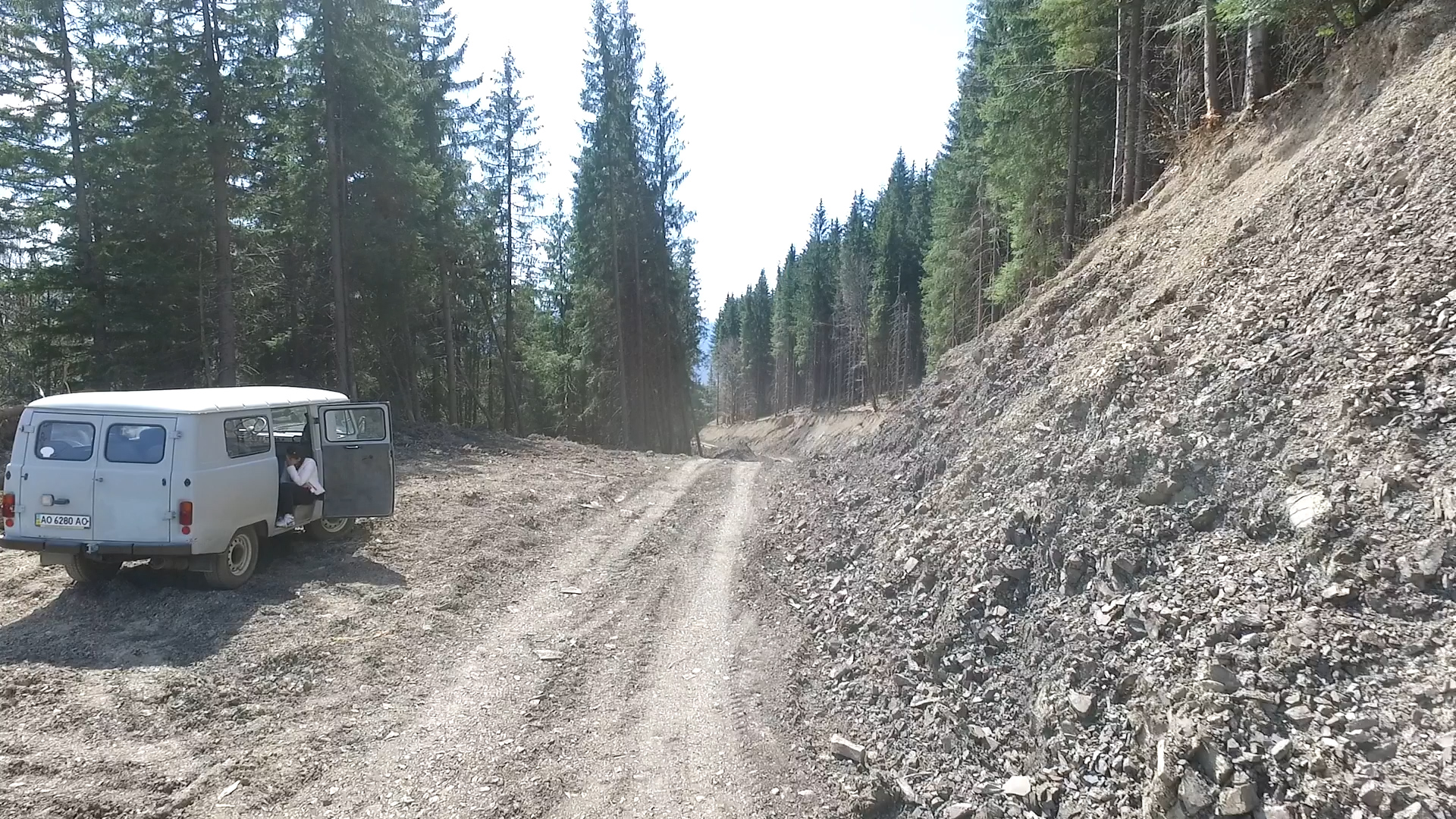 На Рахівщині будують новий лісовий шлях (ВІДЕО)