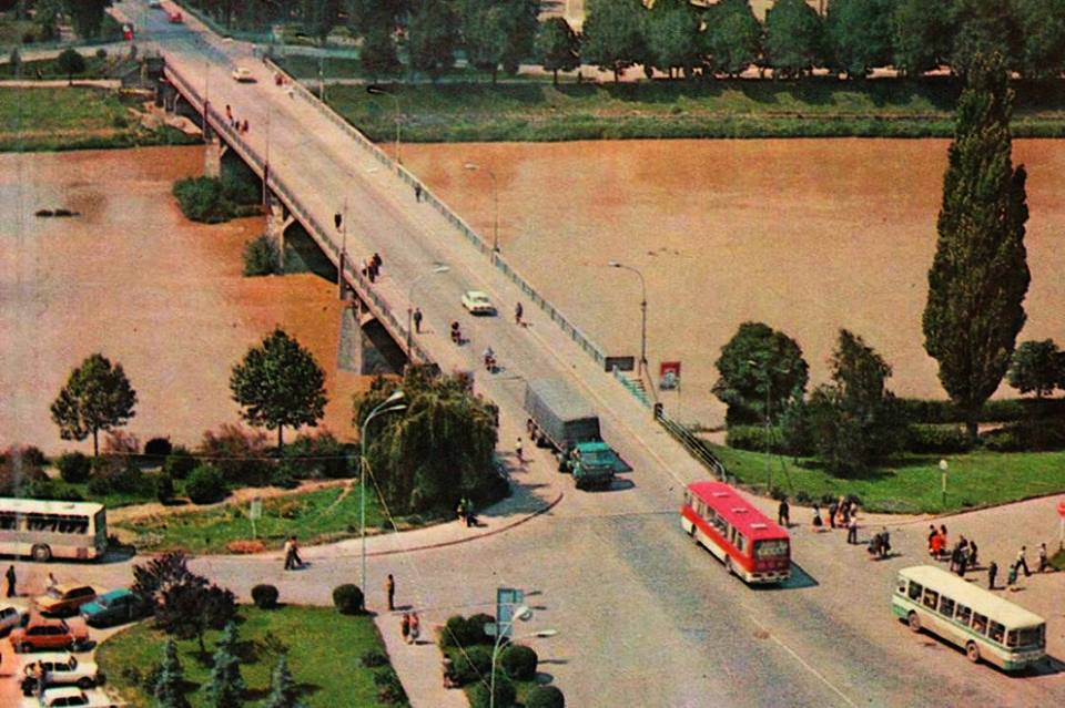 Як виглядав Уж та міст Масарика у 1970 році