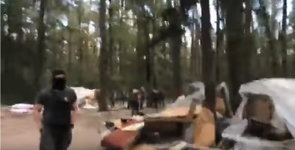 У Києві демонтували ще один циганський табір (ВІДЕО)
