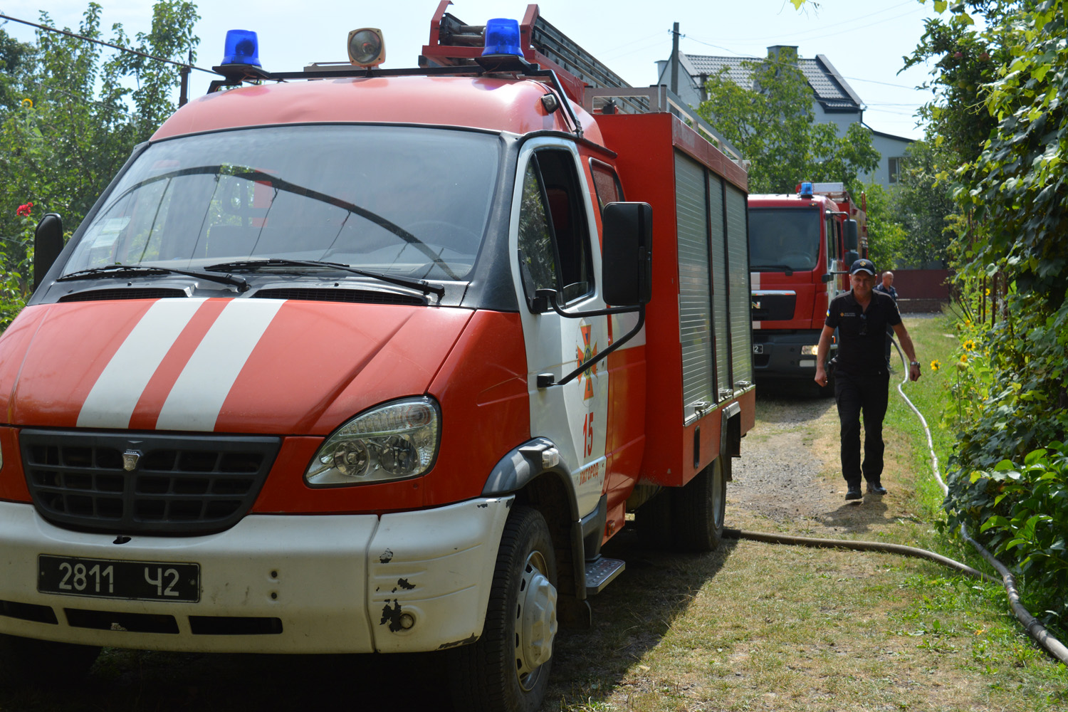 Вогнеборці Ужгорода гасили пожежу в житловому будинку (ФОТО)