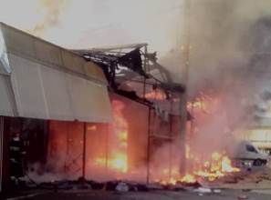 В Ужгороді трапилася пожежа на ринку