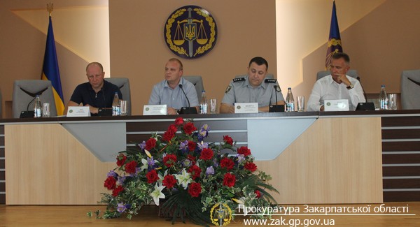 У прокуратурі області проведено координаційну нараду керівників правоохоронних органів Закарпаття