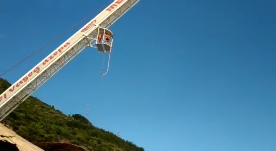 Хустянин здійснив екстремальний стрибок з висоти 43 метри (ВІДЕО)