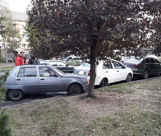 В Ужгороді в ДТП потрапили одразу п'ять автомобілів (ФОТО)