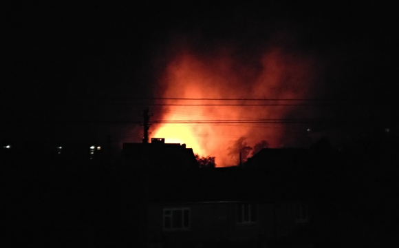 Вночі на Мукачівщині спалахнув газовий стояк