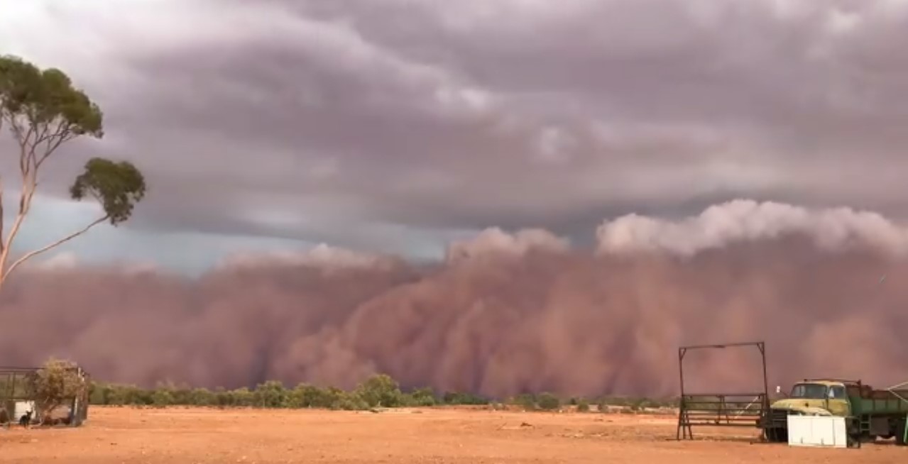 Дивовижний піщаний шторм вчора в Австралії (ВІДЕО)