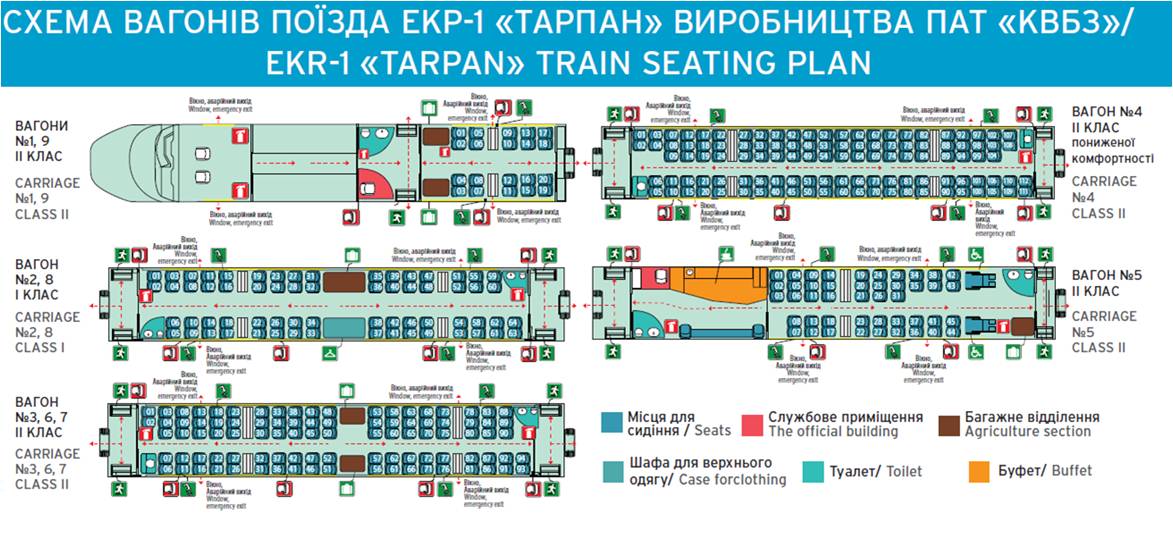 Поезд 102я москва ярославль расположение мест схема
