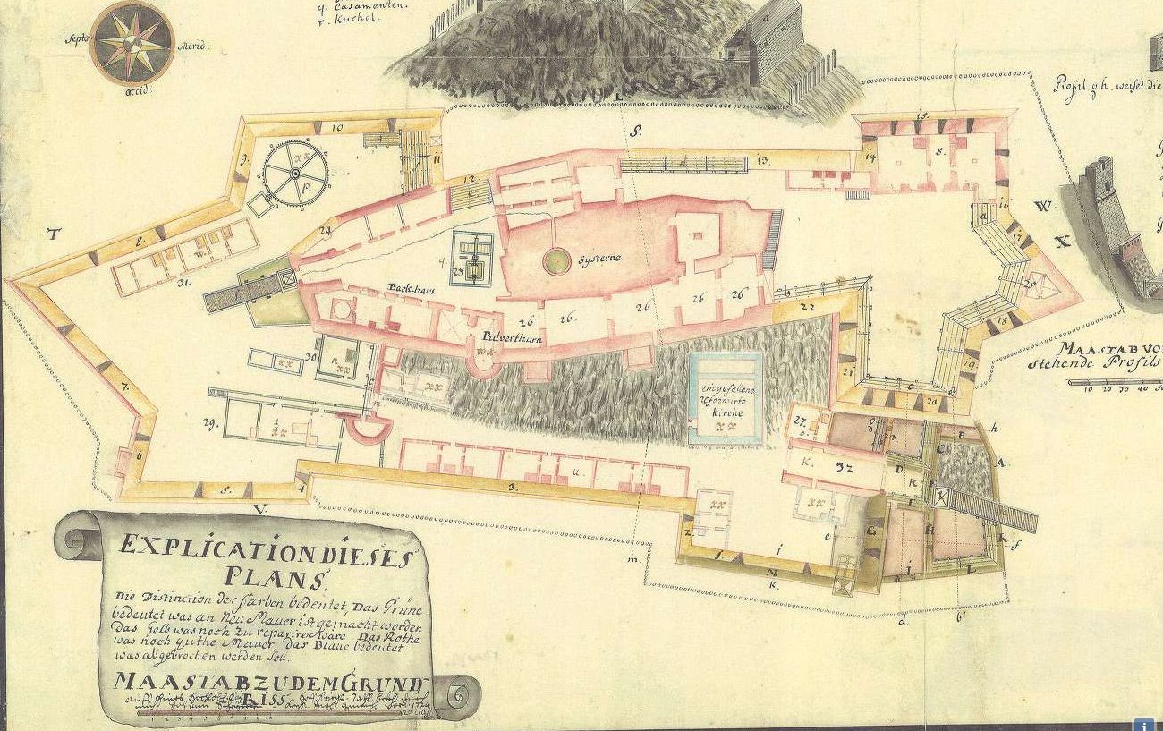 У мережі показали план Хустського замку 1724 року (ФОТО)