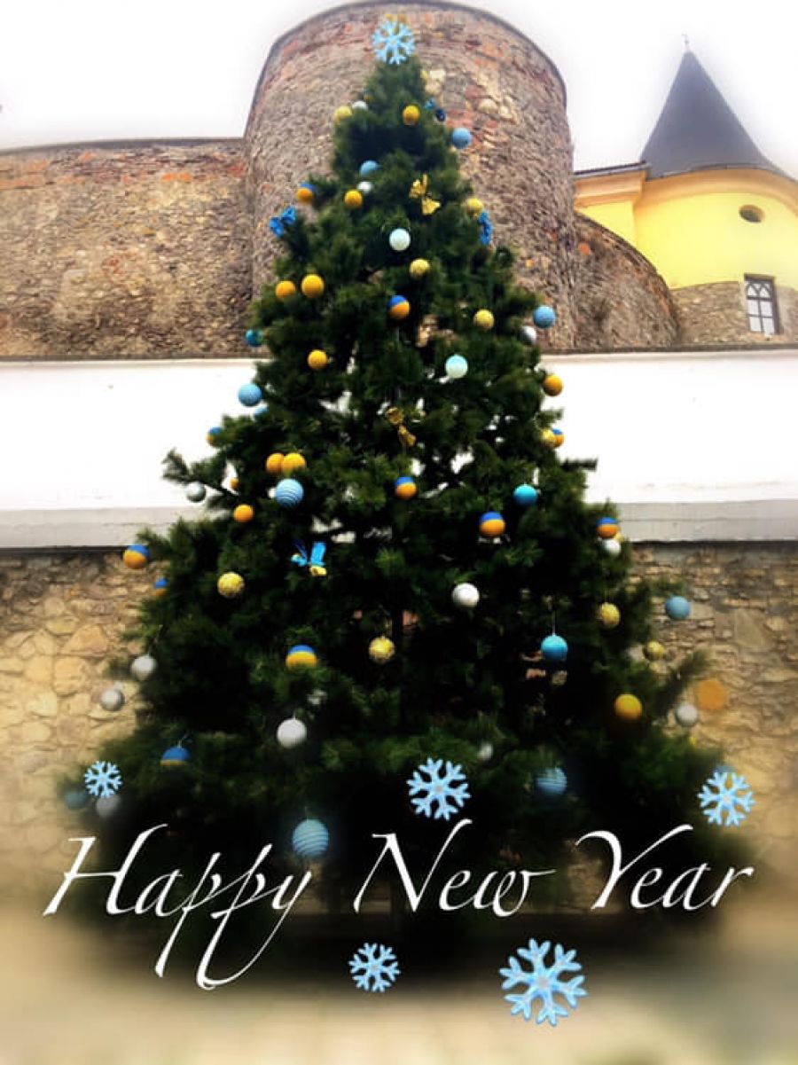 Мукачівський замок "Паланок" вже прикрашає новорічна ялинка(ФОТО)