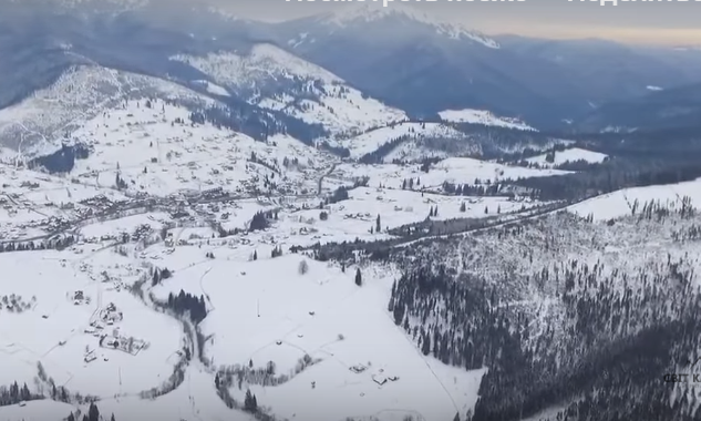 У мережі поширюють відео засніжених Карпат (ВІДЕО)