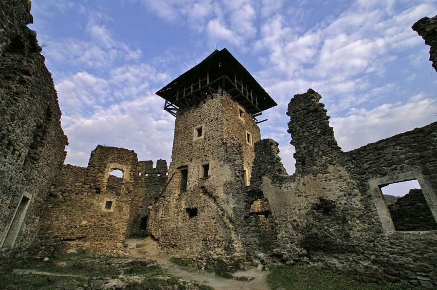 У Невицькому замку демонтують аварійну вежу (ФОТО)