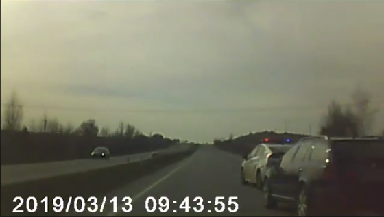Правоохоронці оприлюднили відео з місця затримання водія-втікача з Ужгорода (ВІДЕО)