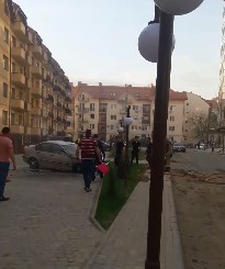 Як гасили палаюче "BMW" в Ужгороді (ВІДЕО)