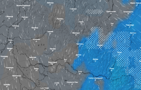 Зима не відступає: у Рахівському та Тячівських районах, очікується сніг