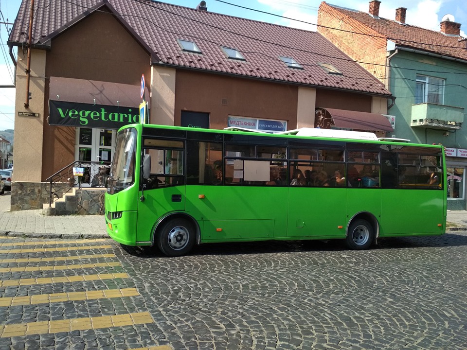У Мукачеві водій маршрутки зупинив автобус та втік (ФОТО)