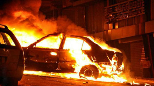 На Тячівщині вщент згоріло авто