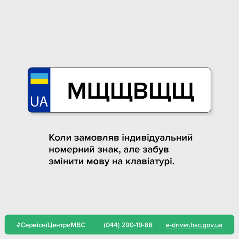 Курйозний випадок: в Україні замовили найоригінальніший номерний знак