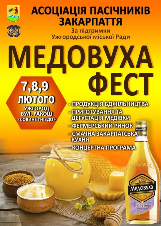 В Ужгороді відбудеться традиційний фестиваль «Медовуха Фест»