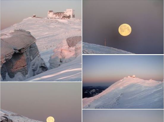 Фото дня: повний Місяць на світанку на горі Піп-Іван (ФОТО)