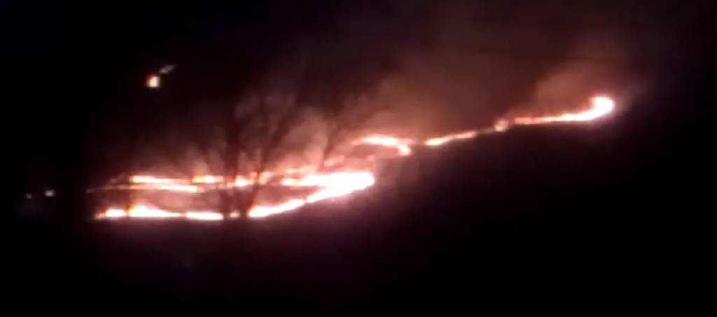 Вогонь вирував на Рахівщині - пожежники не могли дістатись (ВІДЕО)
