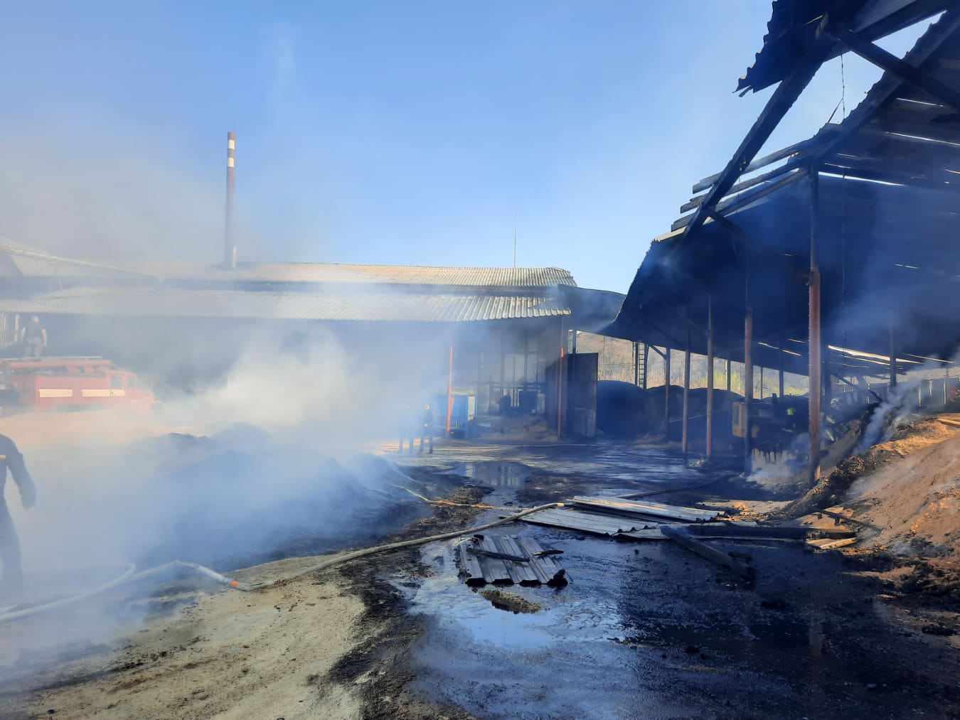 Масштабна пожежа на Закарпатті: палає підприємство (ФОТО)