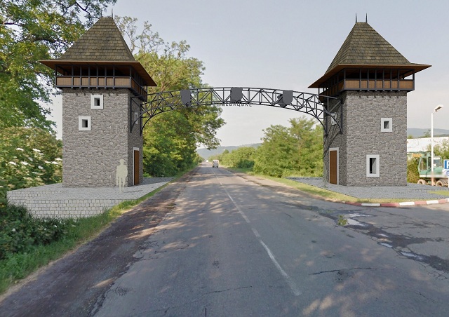 Розпочато будівництво в’їзної арки в селі Невицьке (ФОТО)