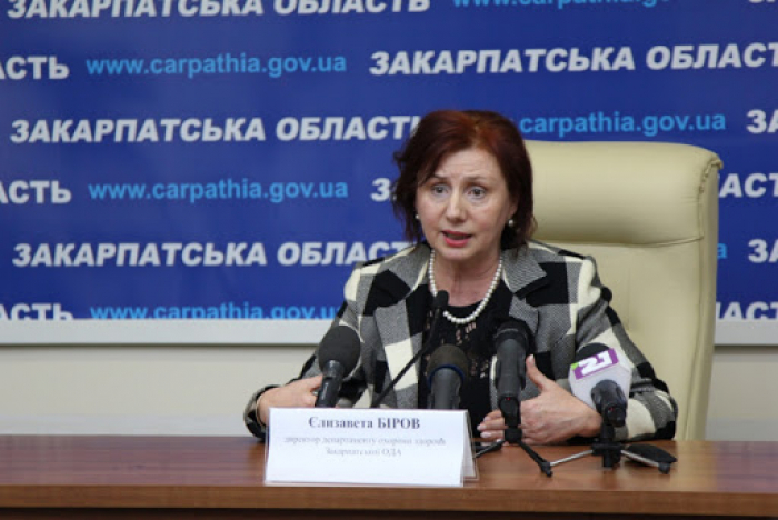 Єлизавета Біров більше не очолює департамент охорони здоров'я на Закарпатті