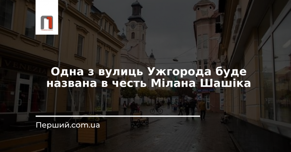 Одна з вулиць Ужгорода буде названа на честь Мілана Шашіка