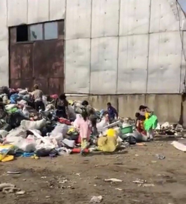 Як «працюють» малолітні закарпатські роми на стихійному сміттєзвалищі (ВІДЕО)