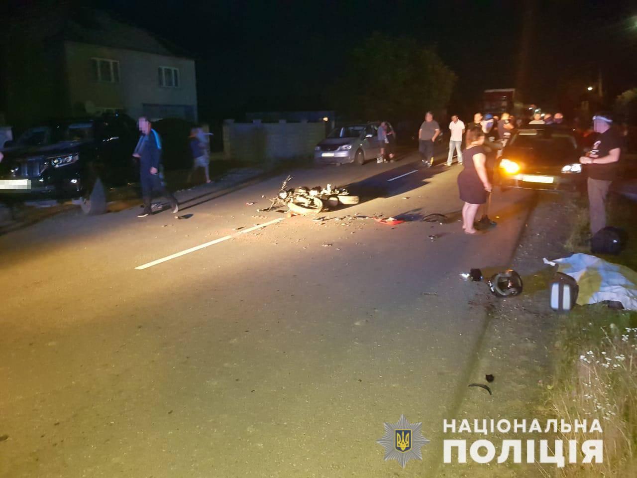 18-річний мотоцикліст загинув у ДТП на Виноградівщині: водію позашляховика повідомлено підозру (ФОТО)