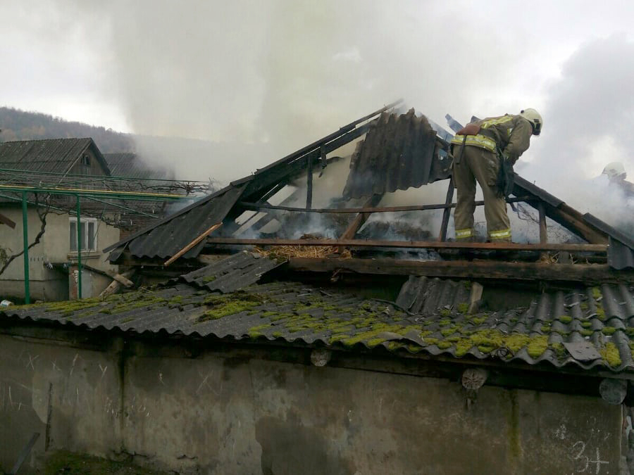 Пожежа на Виноградівщині: сусід побачив дим і прийняв заходи безпеки (ФОТО)