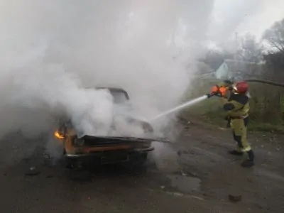 В Ужгороді під час руху загорівся автомобіль (ФОТО)