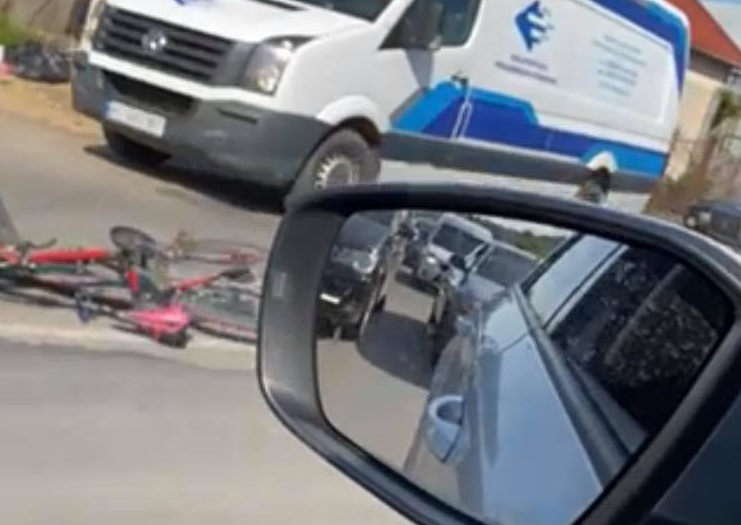 У Мукачеві авто збило дитину на велосипеді (ВІДЕО)