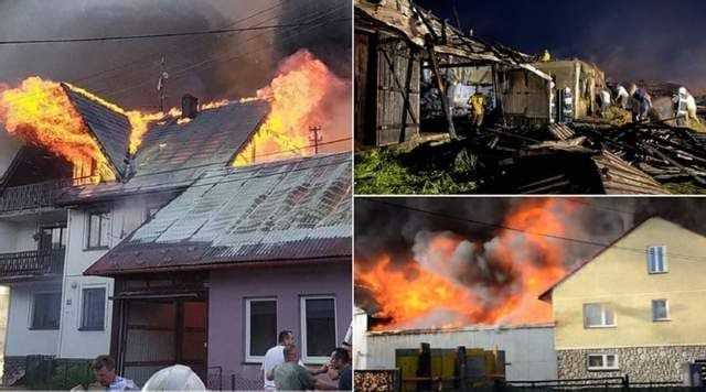 Масштабна пожежа у Польщі: палали 44 будівлі, є постраждалі (ФОТО, ВІДЕО)